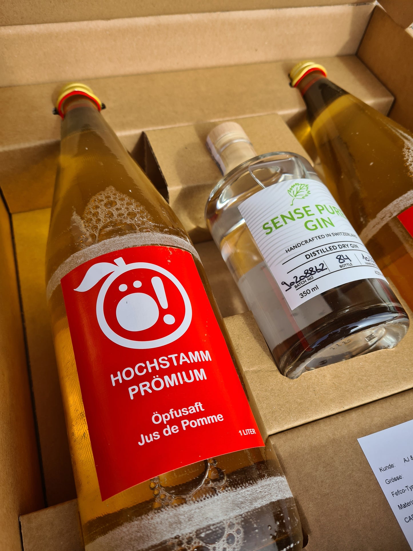 Geschenkpaket Gin & Apfelsaft